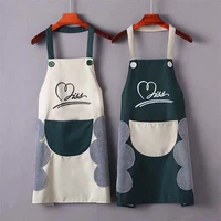 sleeveless apron womens fashion can wipe hands apron kitchen household cooking oil proof and waterproof aprons for men