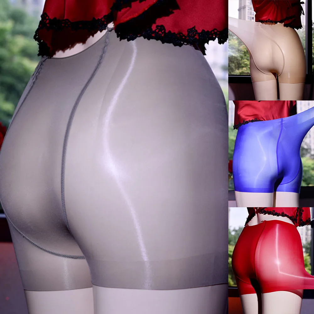 

Women Sexy Elastic Pantyhose Boxer Stretching Panties Sexy Ladies Transparent Silky Underwear Ultra-thin Perspective Underwear