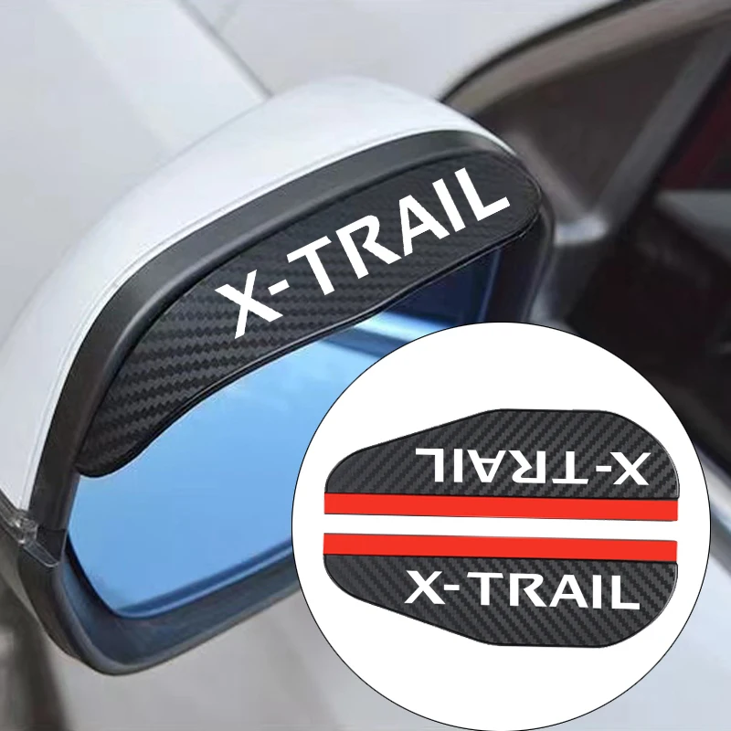 

2pcs Car Rearview Mirror Rain Eyebrow Protector Rain Sticker for Nissan X-Trail Roomster Weatherstrip X-Trail Auto Accessories