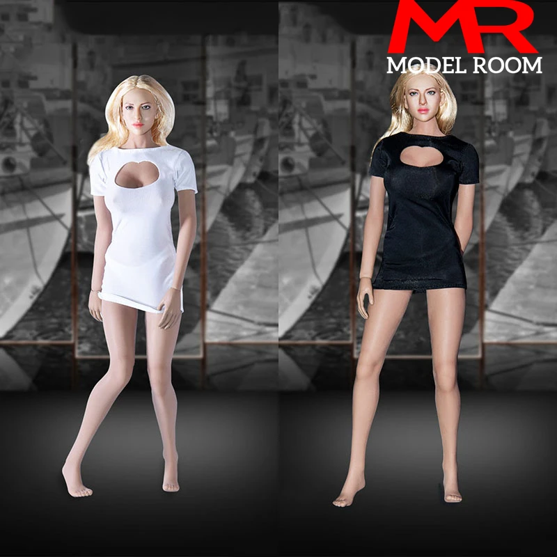 

TYM006 1/6 Scale Female Sexy Open Chest Dress Skirt Model Fit 12'' TBL PH JO Soldier Action Figure Body Dolls