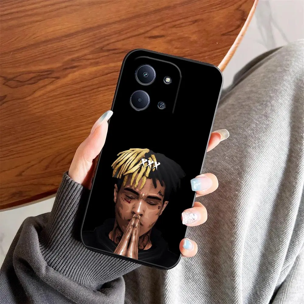 Фото Чехол для телефона Xiaomi Redmi Note 15 14 13 12 12S 11 11S 10 10S 9 Pro PLUS DIY Funda Shell Coque Cover Singer X-XXXTENTACION 17 №3