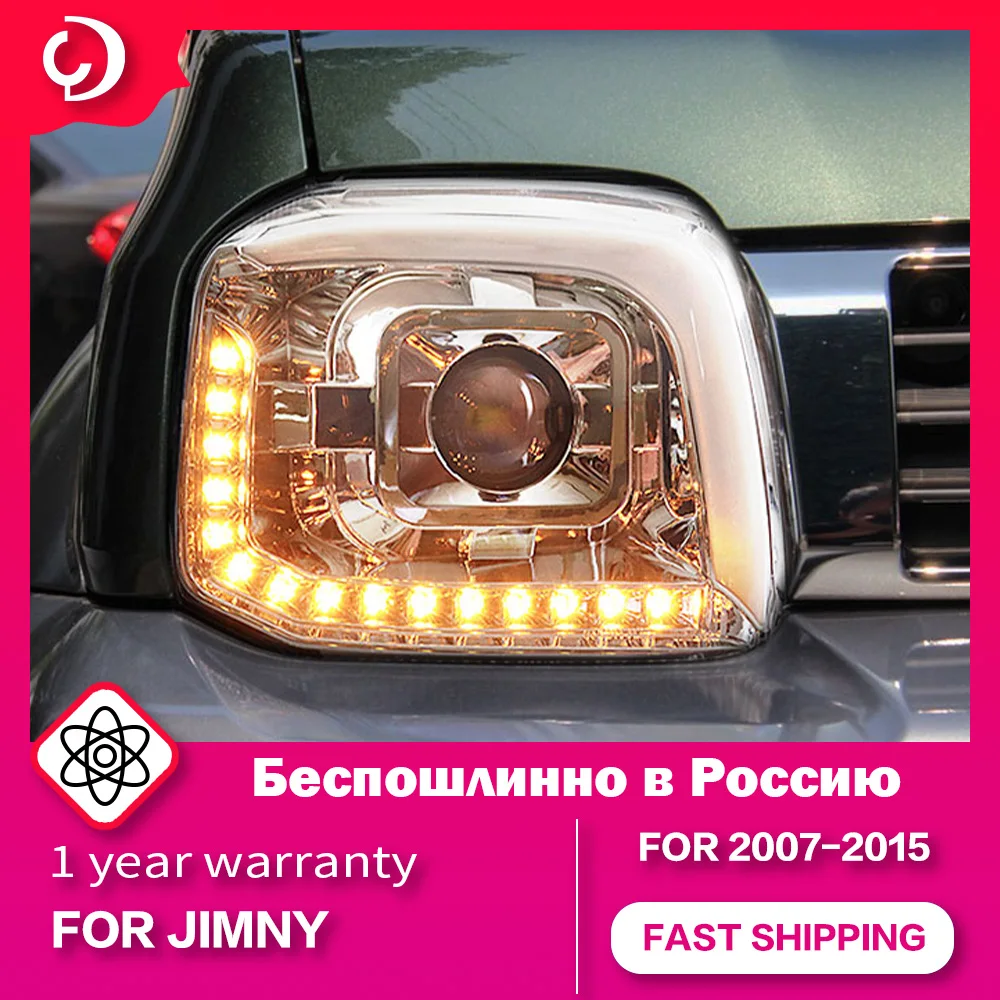 AKD автомобильные фары для Suzuki Jimny 2007-2015 светодиодные DRL указатель поворота