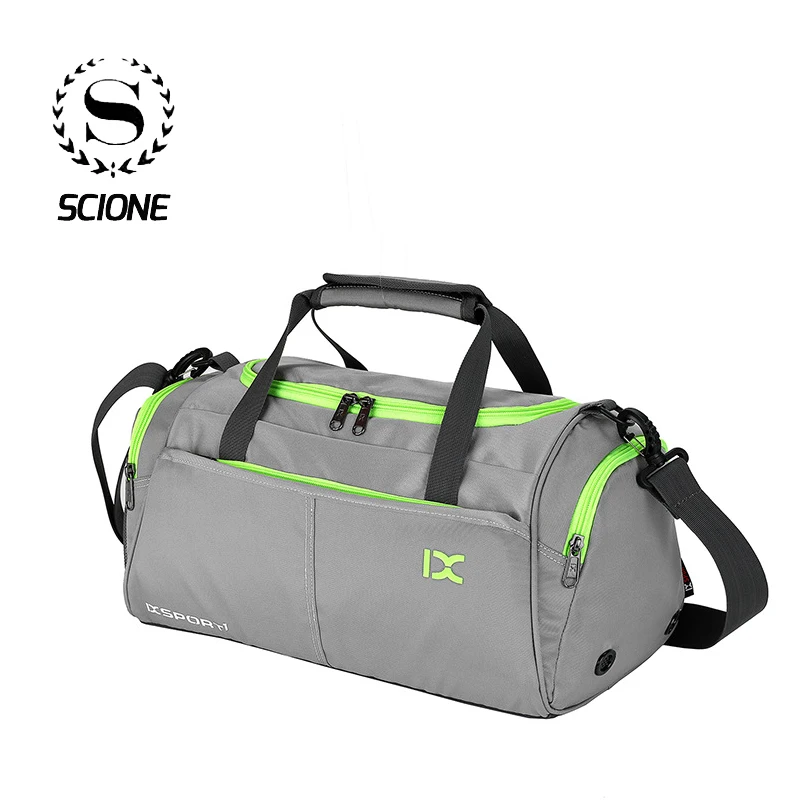 

Scione Luggage Travel Bags Multifunction Training Handbag Panelled Luggage Gym Weekend Crossbody Shoe Storage Suitcase