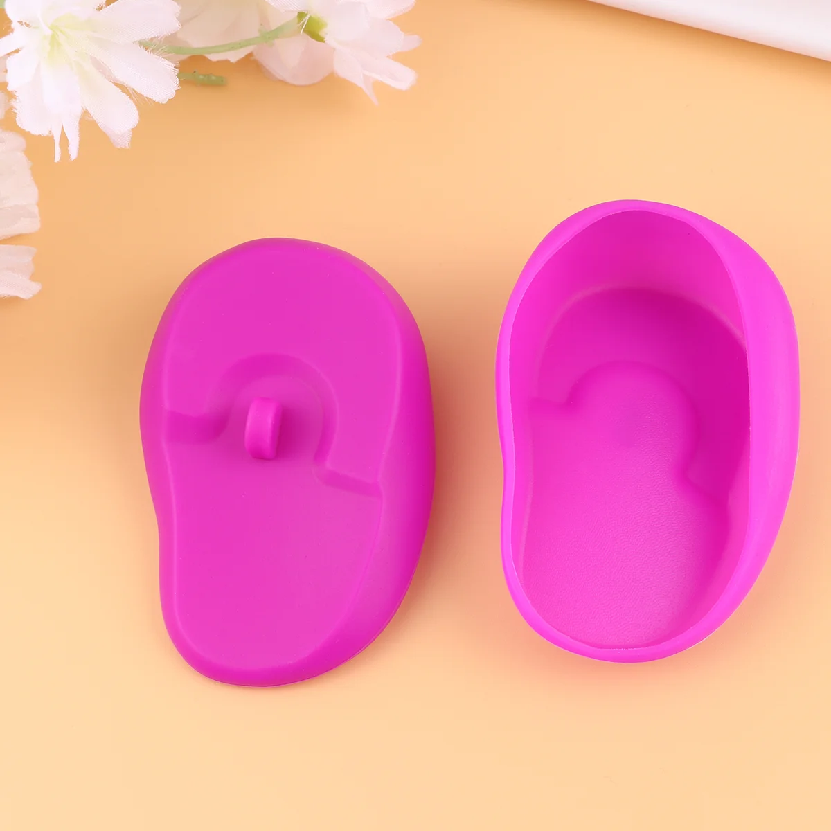 

3 Pairs Salon Ear Caps Hair Dye Tools Silicone Hair Ear Cover Silicon Ear Plugs Ear Muffs Hair Coloring Earmuffs