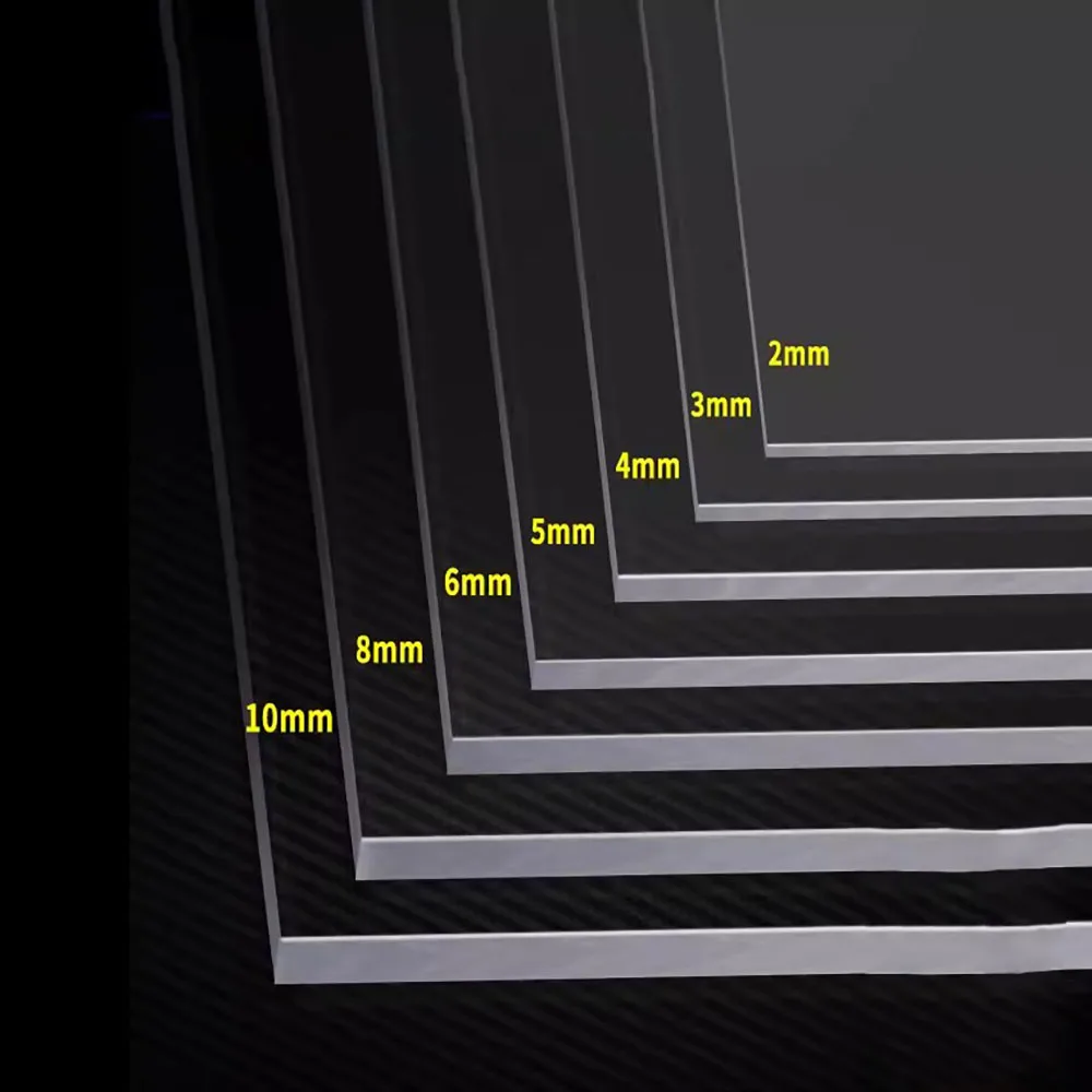 Прозрачный акриловый чистый лист прозрачный пластиковый плексиглас доска