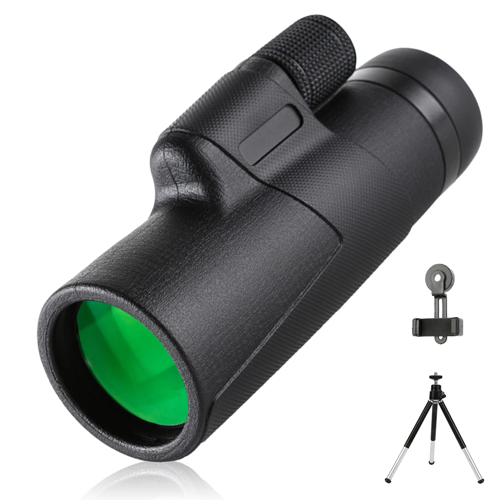 

10X42 Professional HD Monocular Telescope Anti-Fog Waterproof Monocular with Adapter for Outdoor Birdwatching Traveling Concert