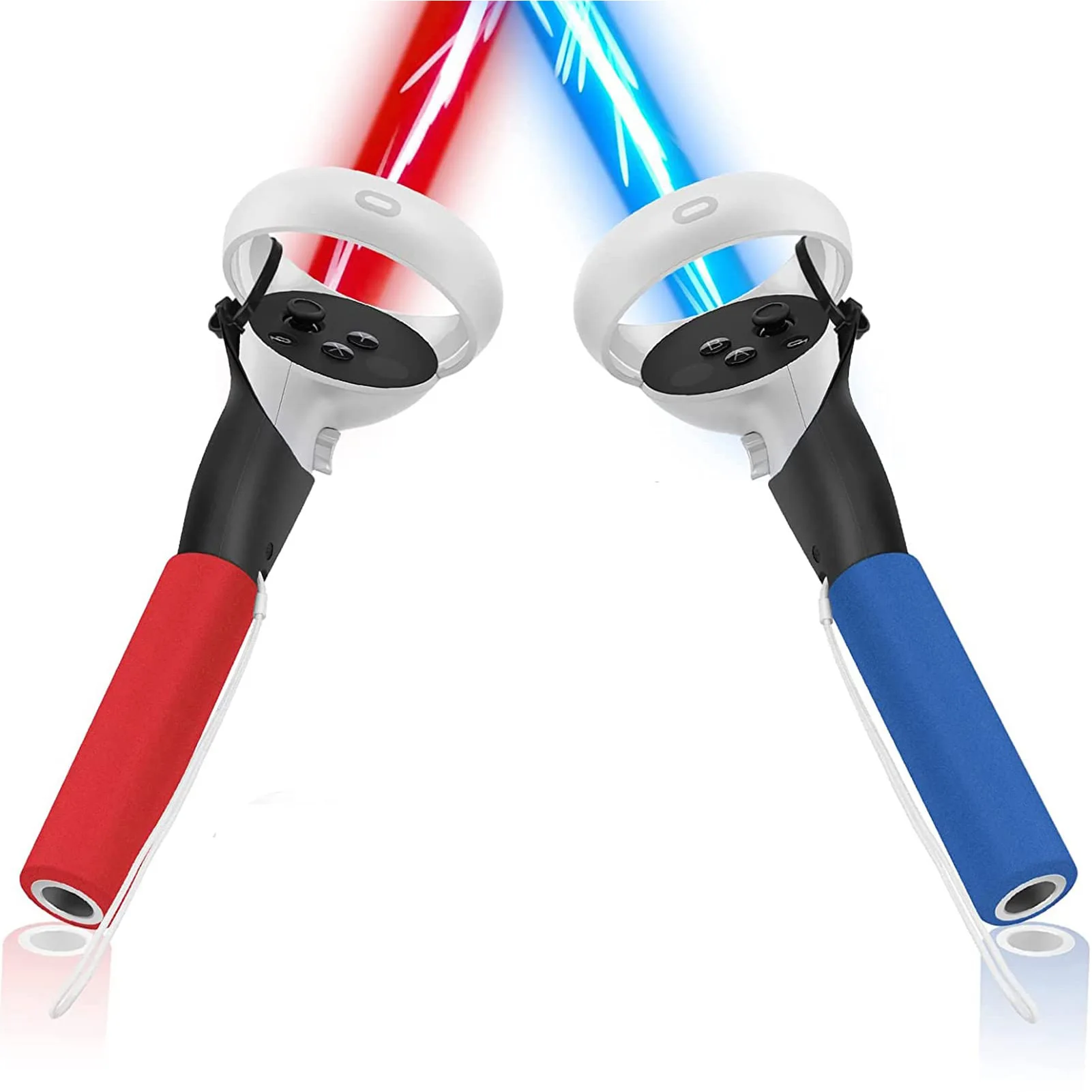 

Удобные удлинительные ручки, светильники с двумя захватами для контроллера Oculus Quest 2 Rift S, играющие в игры «Saber Beat», аксессуары