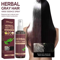 100ml herbal white gray hair to black hair essence color natural mist hair serum hair care hair spray restore growth promot y9d5