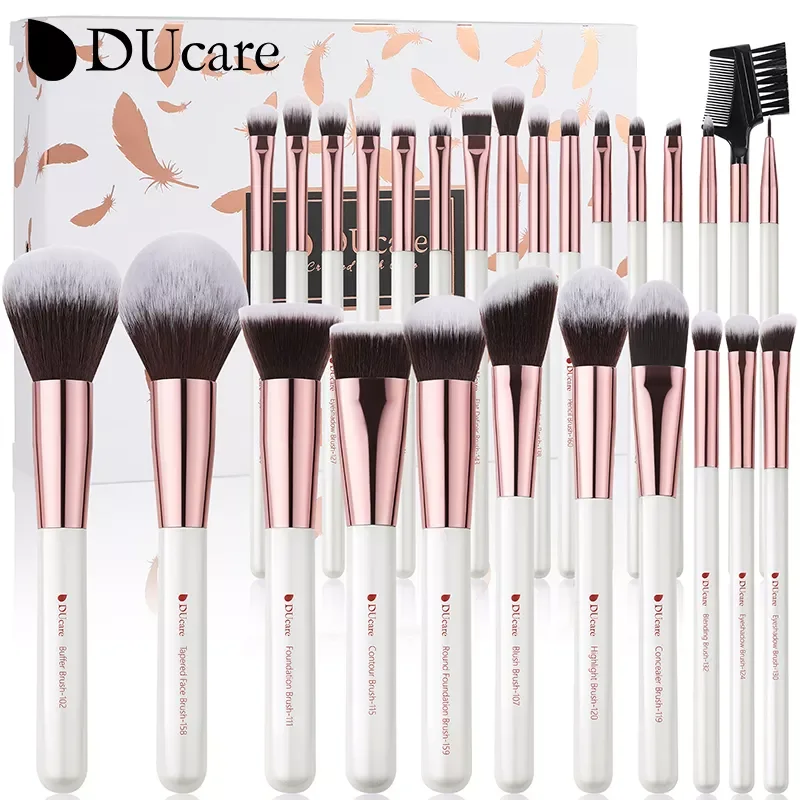 

NEW2023 Professional Makeup Brushes 8-27Pcs makeup brush full set Foundation Eyeshadow Powder Synthetic Goat Hair cosmetics brus