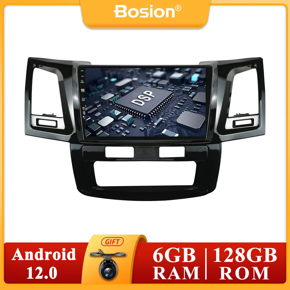 

6G+128G DSP Carplay Android 12 Car Radio Multimedia Player For Toyota Toyota Hilux/Fortuner Revo Vigo GPS RDS SWC DAB+BT WIFI