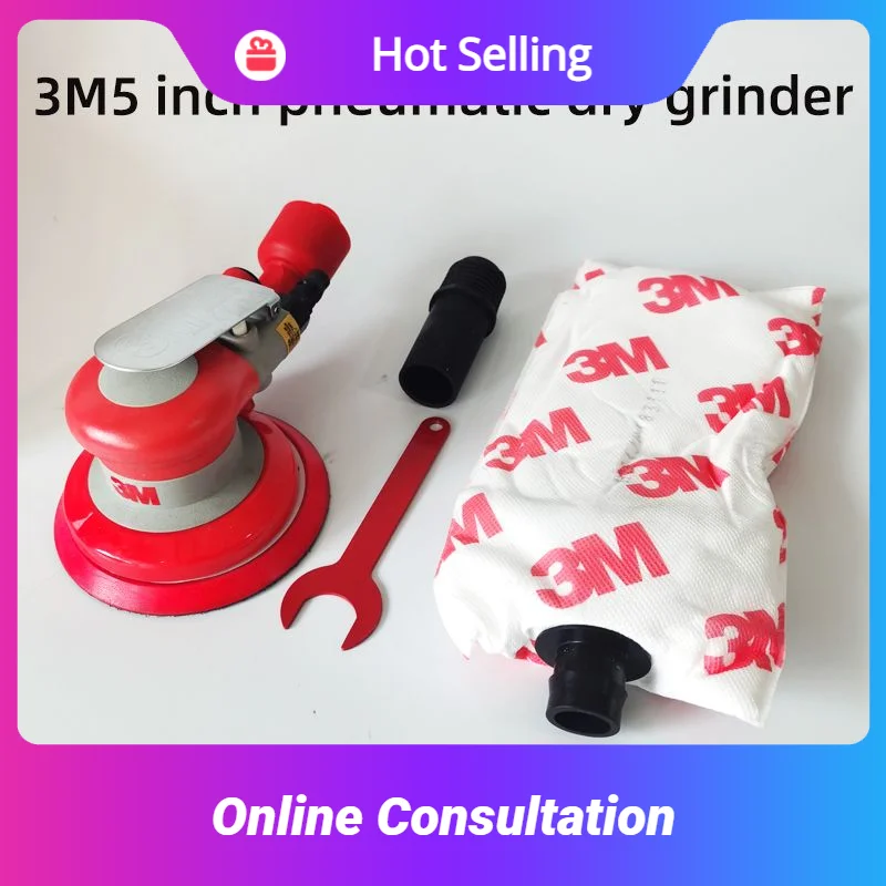 5 Inch Pneumatic Dry Grinder 3m 20319 Random Orbital Sander Automotive Polishing Machine For Car Abrasive tools Car Accessories