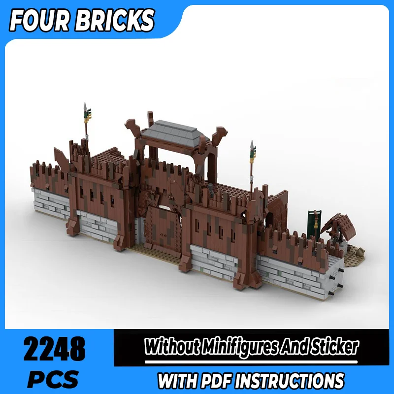 

Moc Building Blocks DIY Assembly Street View Toys Castle Bricks Magical Rings Movie Scene UCS Great Walls Model Child Gifts