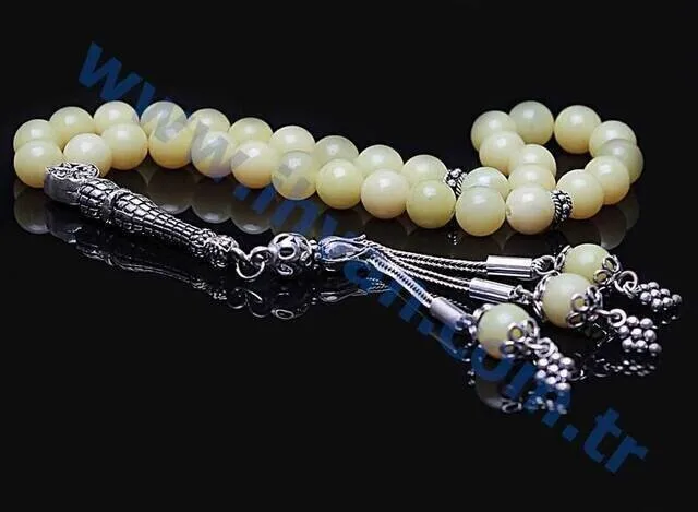 IQRAH Peridot Stone Rosary (925 STERLING SILVER)