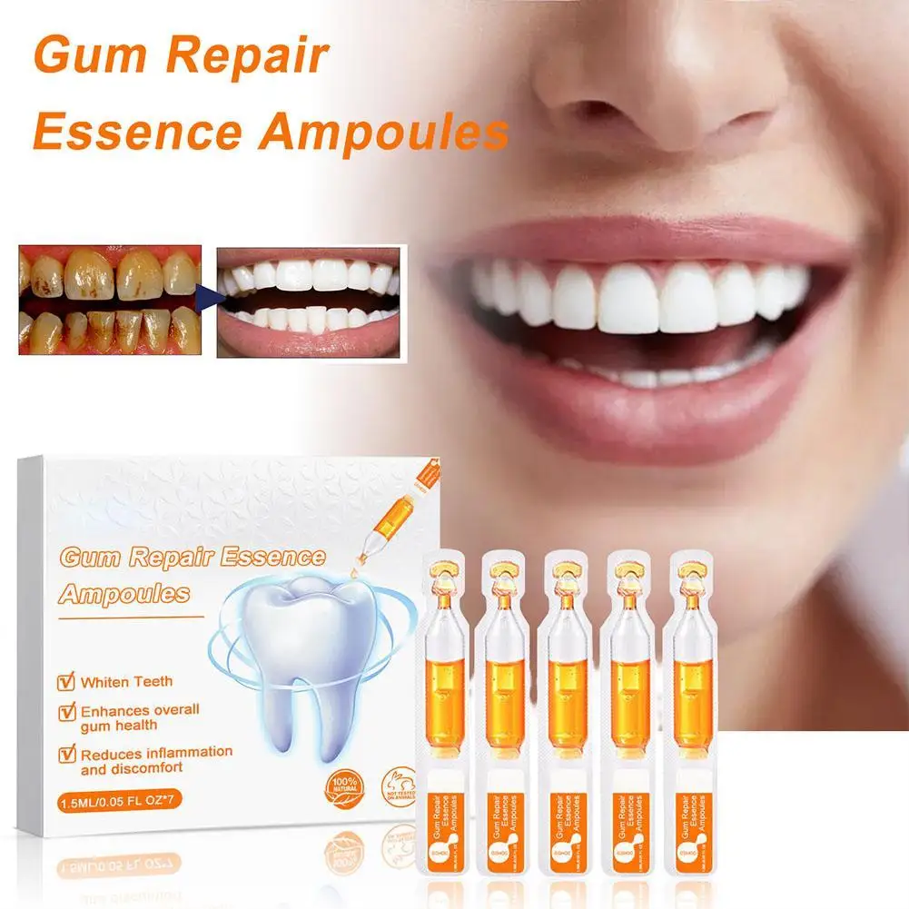 

Mouth Care Essence Cleaning Fresh Breath 7pcs Tooth Serum Teeth Whitening Hygiene Care Stains Removals