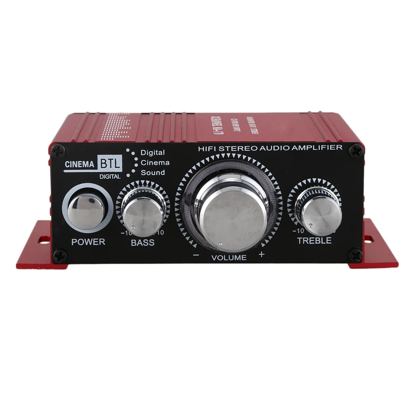

12V Mini Hi-Fi Audio Amplifier Booster MP3 Stereo For Car Motorcycle Boat Home