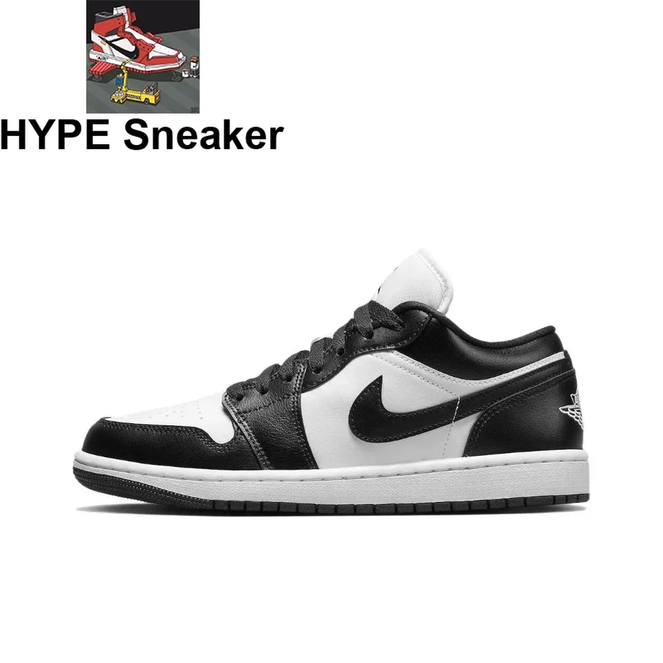 Оригинальные Air Jordan 1 Low &quotPanda&quot Oreo&quot черный белый цвет унисекс мужские и женские