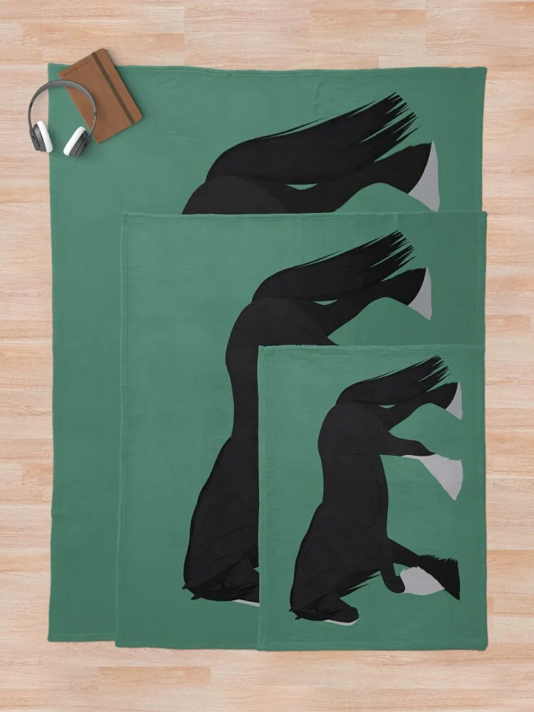 Цыганский башнер (черный пинто) Пледы Retros Одеяла на Хэллоуин