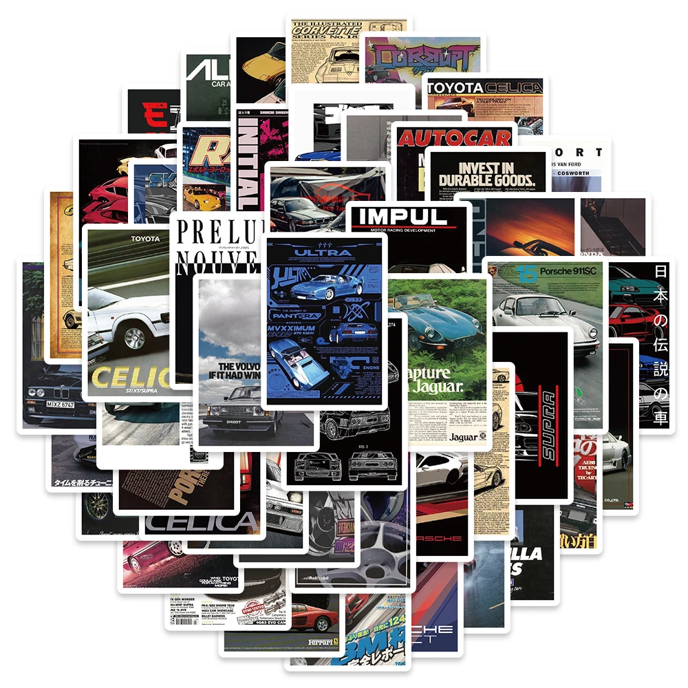 

10/50 шт., водонепроницаемые наклейки для ноутбука, мотоцикла, велосипеда