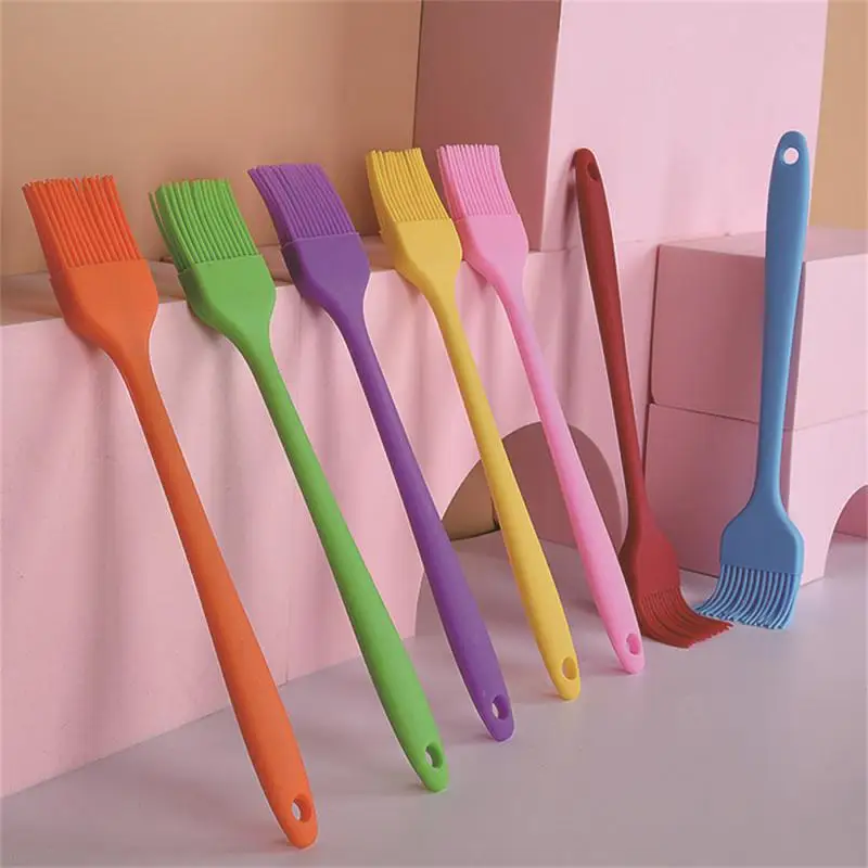 

Кисти для выпечки торта, не ожоги, 38 г, инструменты для выпечки, маленькая щетка для барбекю, теплоизоляция, красочные кухонные приспособления, щетка для барбекю