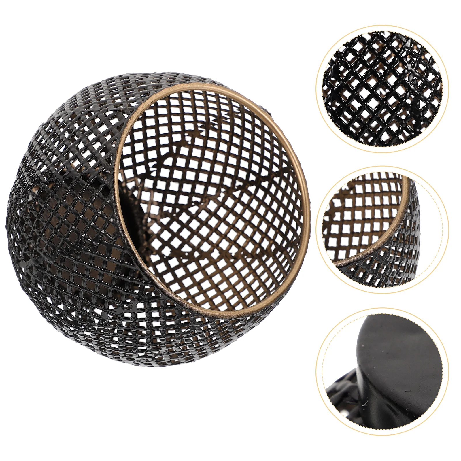 

Iron Tealight Holder Vintage Style Hollow Holder Candlestick Holder Decoration