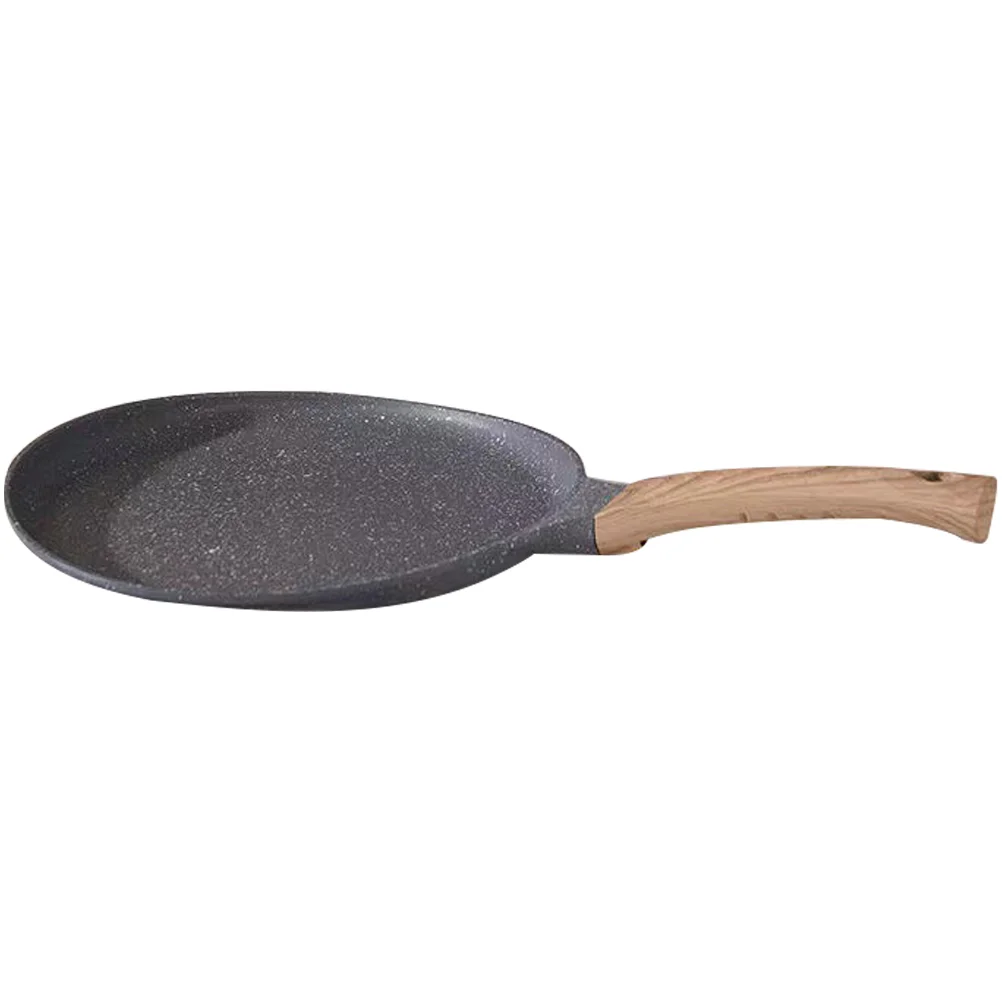 

Pancake Skillet Flat Non Stick Frying Kitchen Supply Omelette Wood Aluminum Alloy Induction Griddle