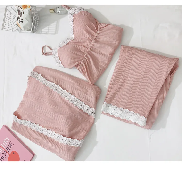 3Pcs/Set  Women Homewear Cotton Pregnancy Sleepwear Nursing Nightgown Maternity Nightwear Breastfeeding Pajamas For Pregnant enlarge