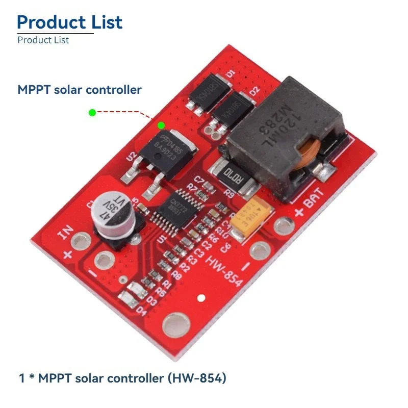 Портативное миниатюрное зарядное устройство на солнечной батарее MPPT управление