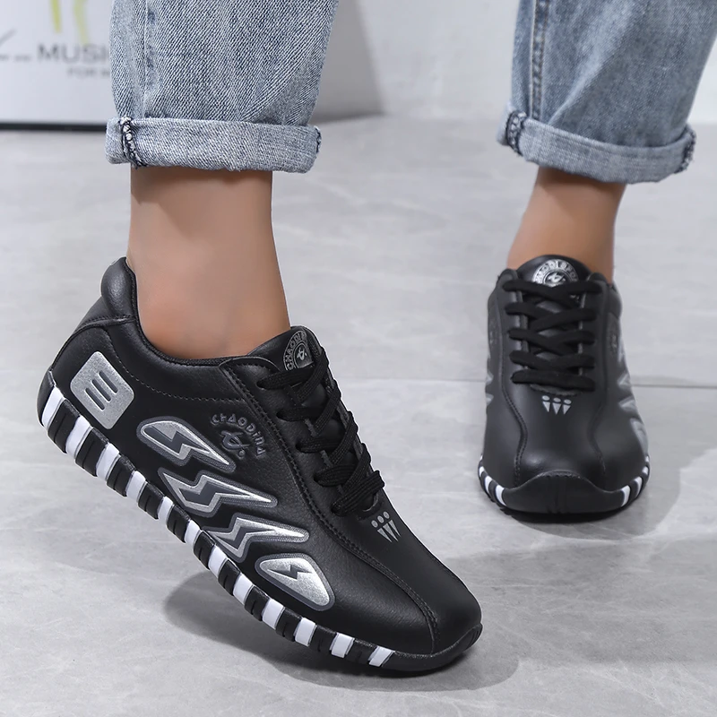 

New Women's Sport Shoes Woman Fashion Striped Lace Up Running Casual Shoes Womens Shoes Sneakers Women Platform Shoes Sneakers