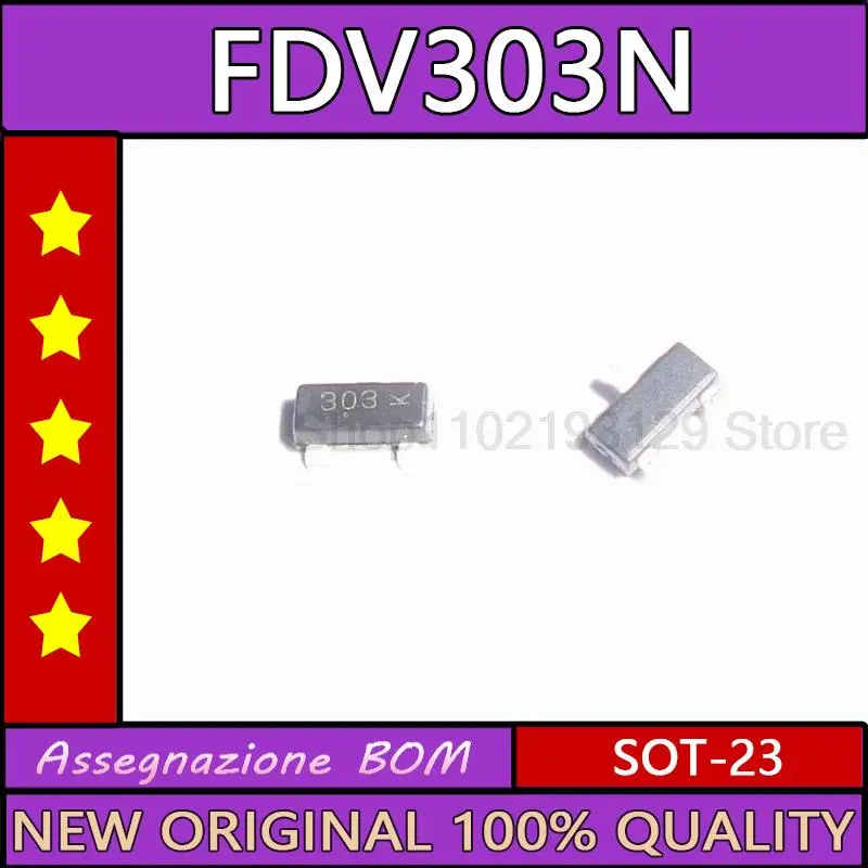 

10 шт./лот 303 пластырь SOT-23 новый импортный fdv303n