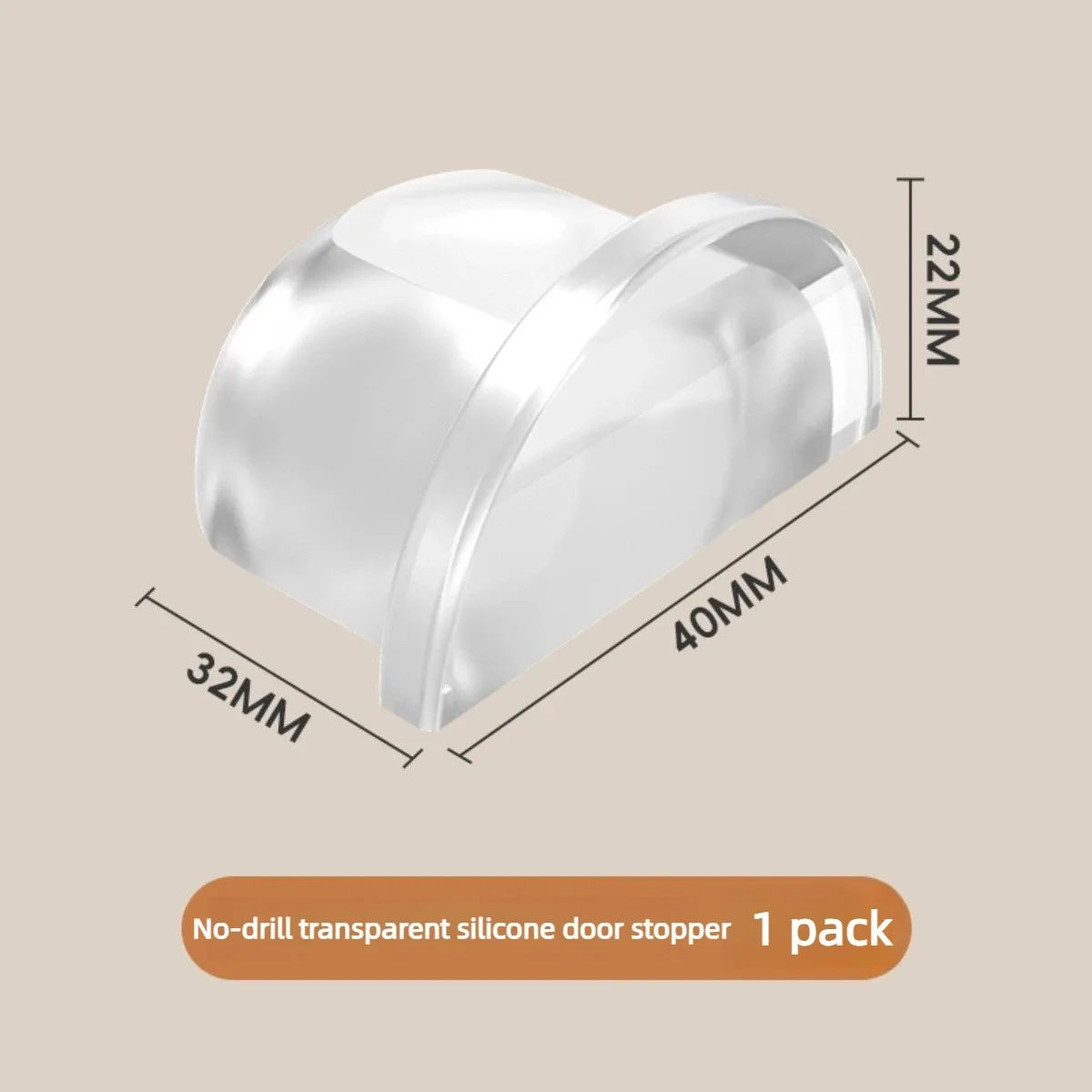 

Прозрачный самоклеящийся дверной стопор