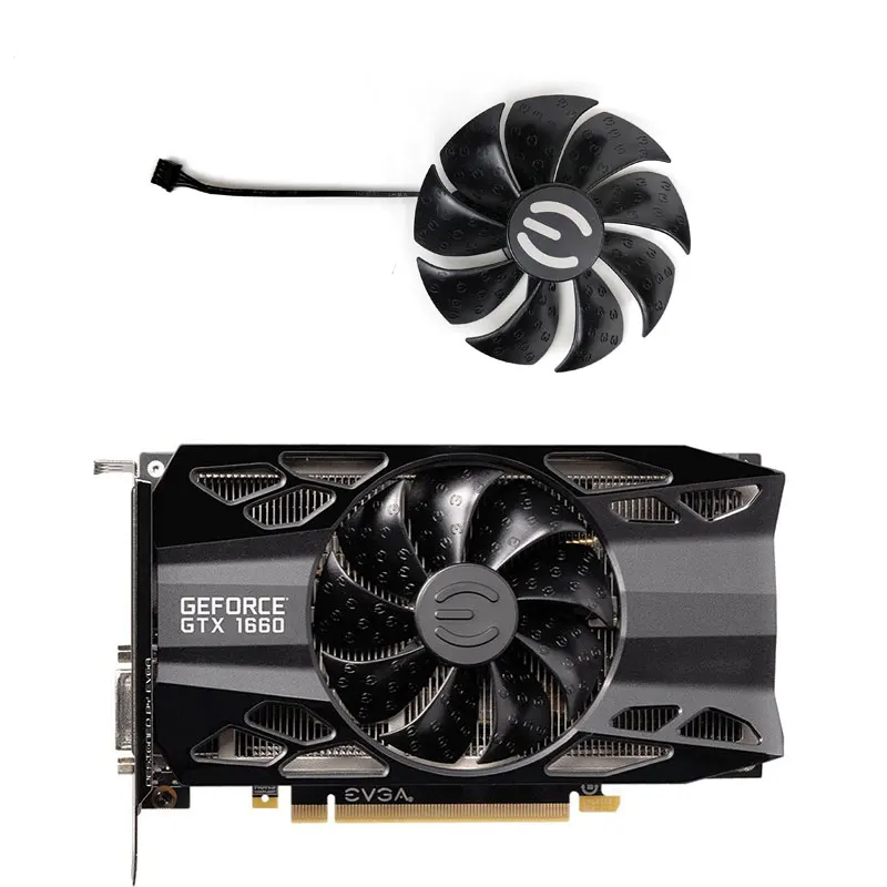 

New 87MM PLD09220S12H 4PIN DC 12V 0.55A GTX 1660 RTX 2060 GPU fan for EVGA RTX 2060XC GTX 1660XC gaming graphics card fan