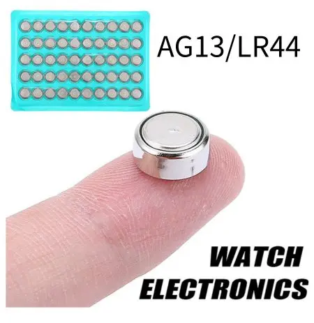 

50-100pcs LR44 AG13 120mAh Cell Coin Battery L1154 357 SR44 Watches LR44 1.5V Alkaline Button Batteries Suitable for Watch