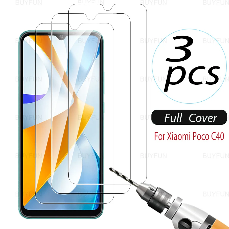 

Защитная пленка из закаленного стекла для Xiaomi Poco C40, 6,71 дюйма, 3 шт.