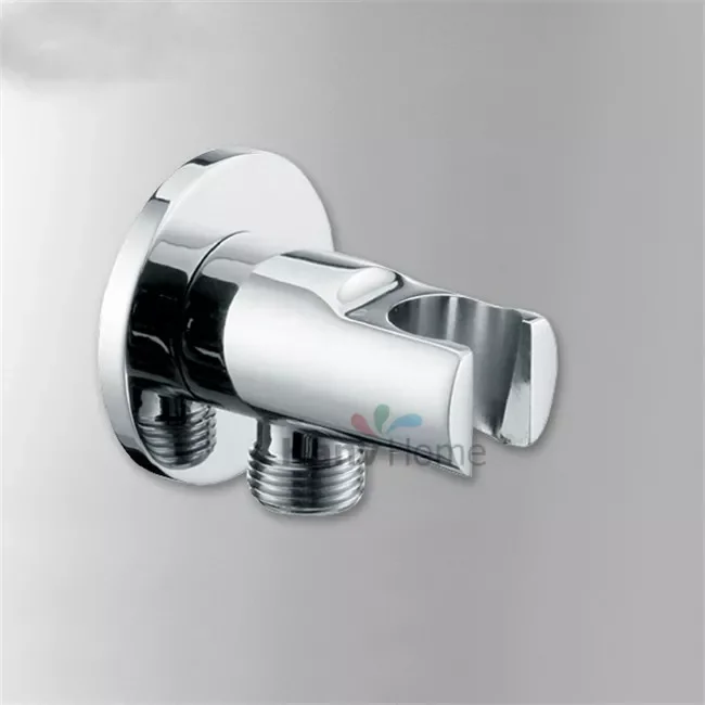 

2023NEW Brass Handheld Shower Holder Support Rack with Hose Connector Wall Elbow Unit Spout water inlet angle valve