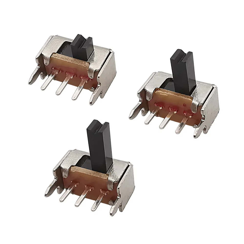 50 шт./лот переключатель SK12D07 3-контактный PCB 1P2T SPDT Миниатюрный переключатель слайдов с боковой ручкой высота 2 мм 3 мм 4 мм 5 мм 6 мм 7 мм