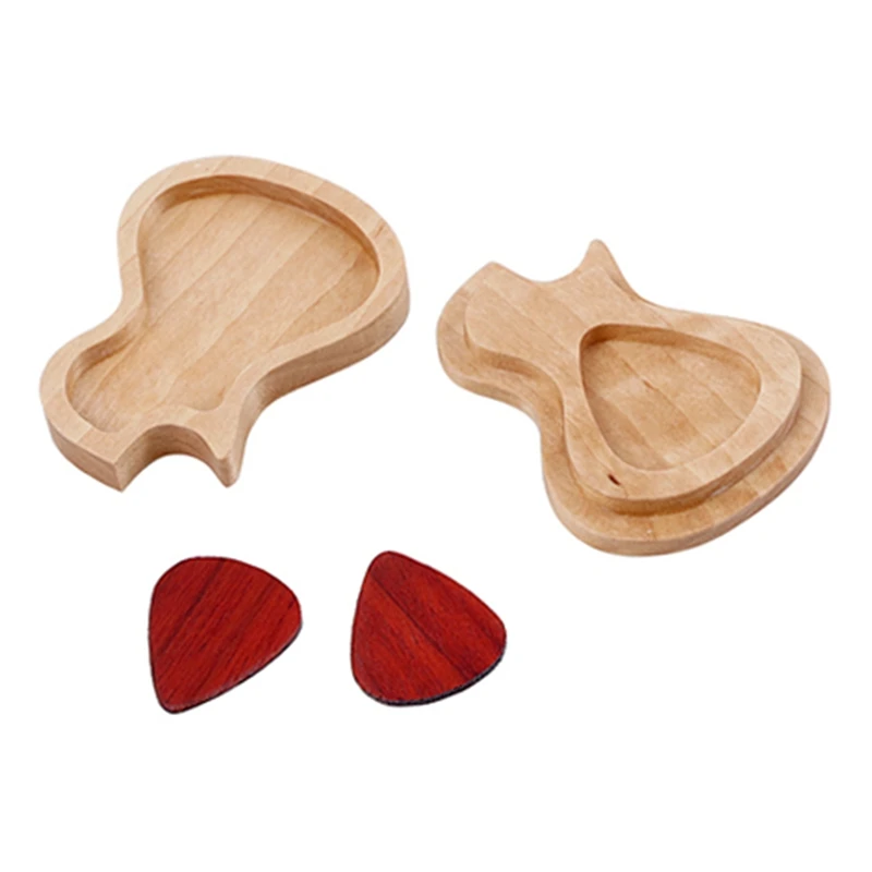 

Деревянный контейнер для гитары с 2 шт. стандартных комплектов для гитары, аксессуары для гитары, бас