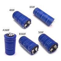 2 7v 360400500650f super farad capacitor long foot low esr high frequency ultracapacitor for car power supply dropship