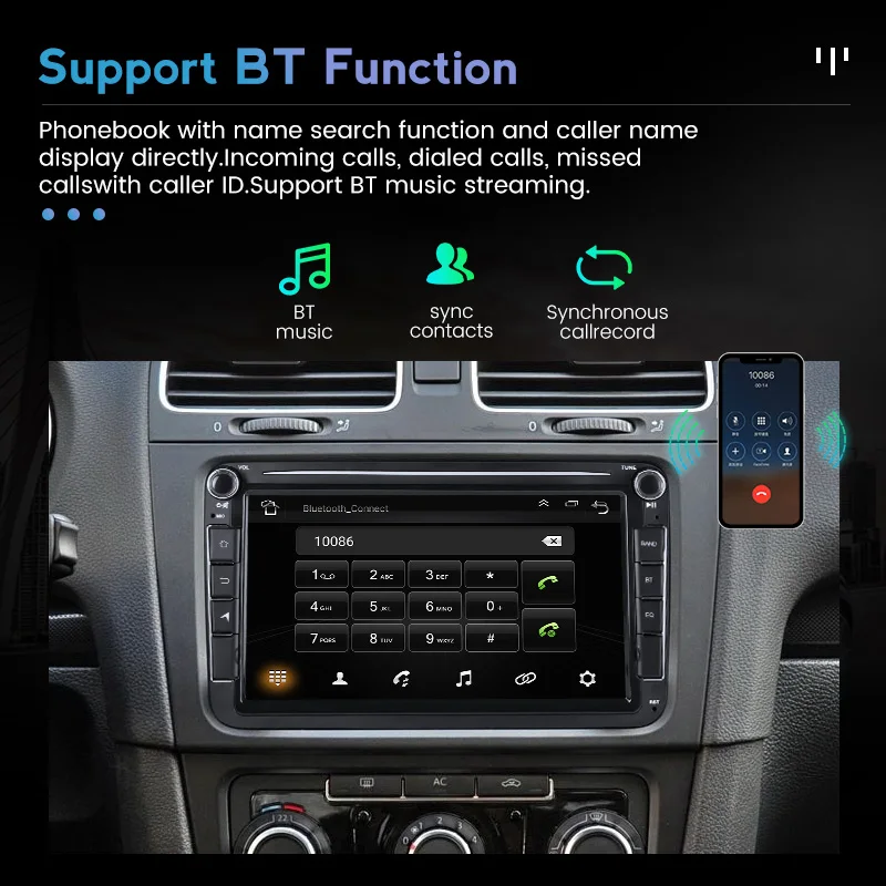 8 дюймовый Android 11 IPS автомобильный радиоприемник DVD-плеер для Volkswagen VW Golf Passat B6 Touran