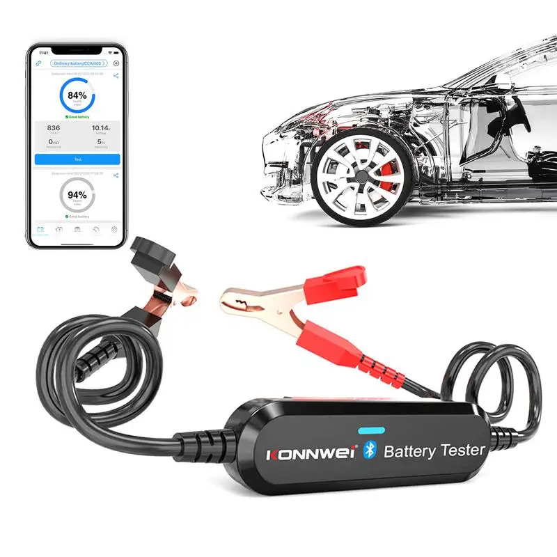 

Wireless Battery Tester Car Battery Tester Battery Analyzer Battery Load Tester Wireless Plug And Play Test Battery Condition
