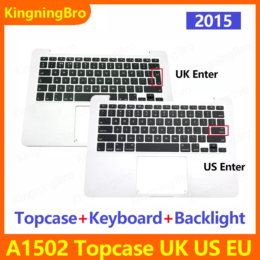 Подлинный A1502 Topcase Великобритания США Испания французский русский для Macbook Pro Retina