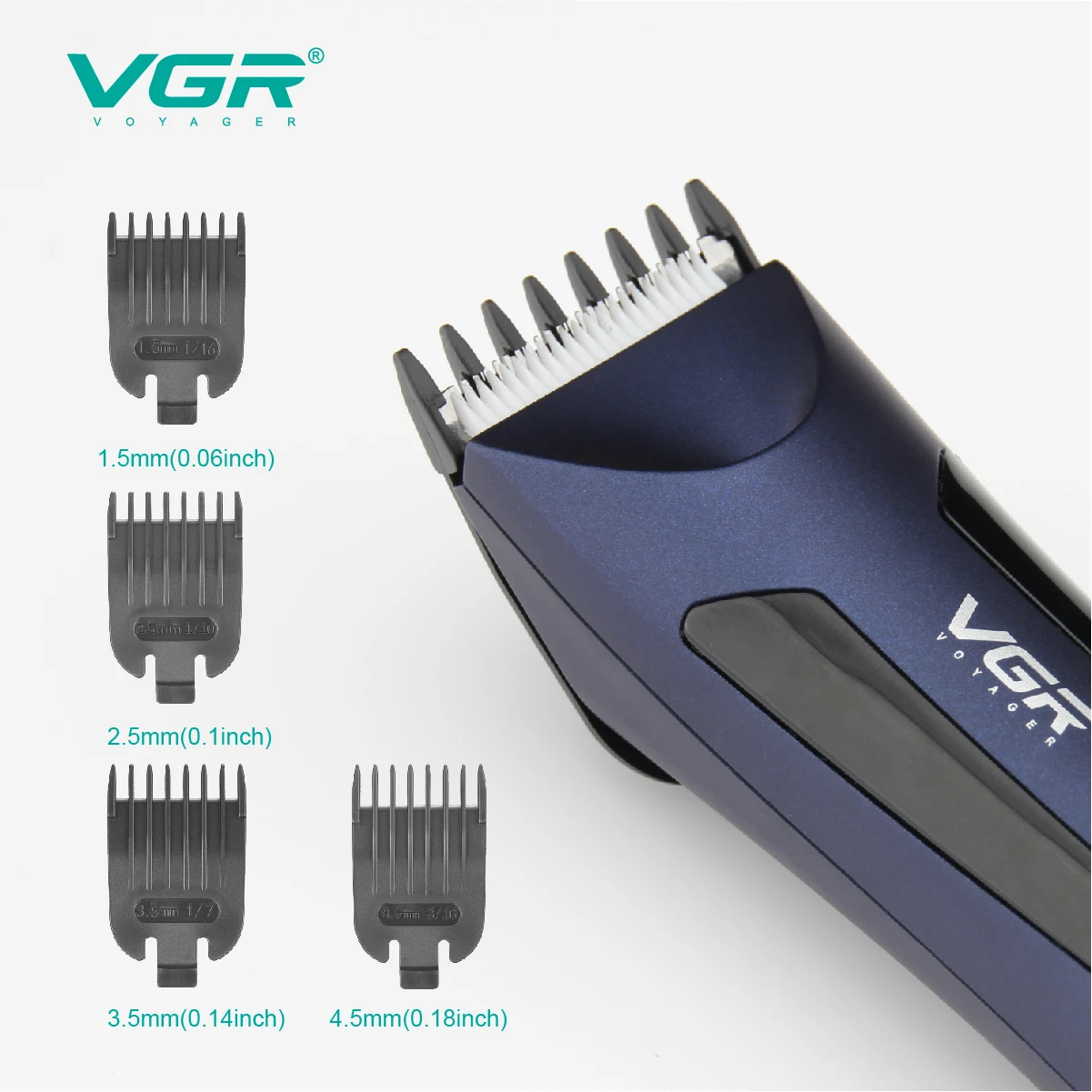VGR Hair Trimmer Professional Hair Clipper Barber Hair Cutting Machine Cordless Electri Rechargeable Beard Trimmer for Men V-951 enlarge