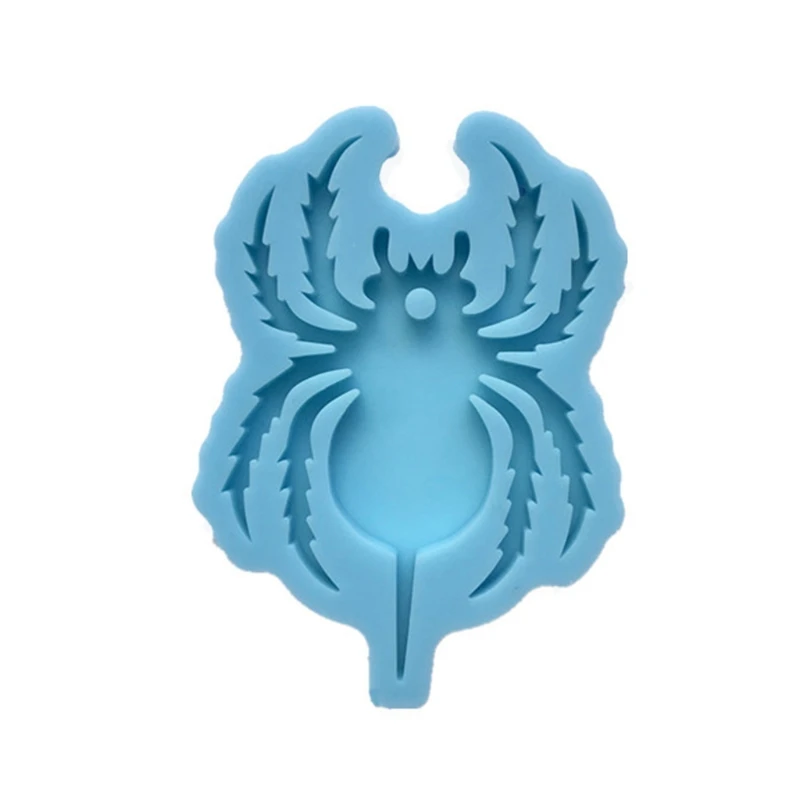 

Блестящие глянцевые силиконовые формы из смолы, форма для ключей ведьмы на Хэллоуин, DIY брелок, кулон, ювелирные изделия, формы