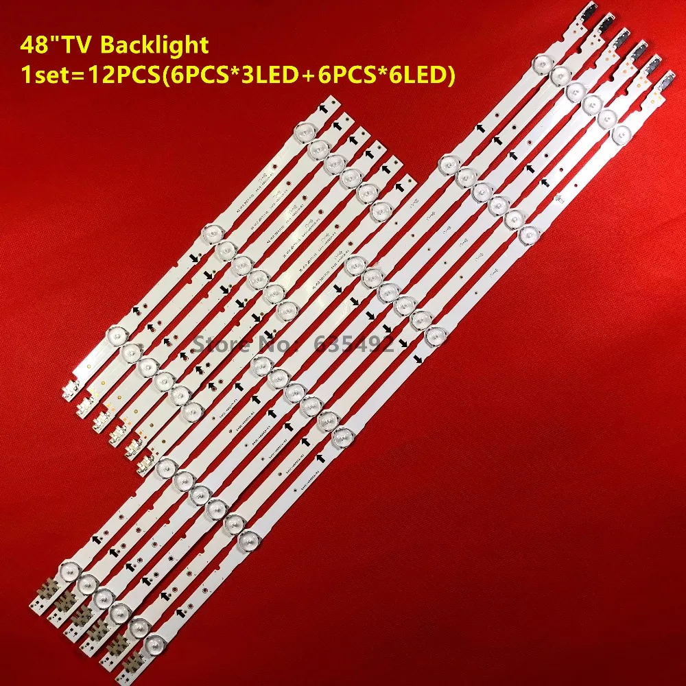 

5set LED strip For 2014SVS48F BN96-30453A LM41-00099D ue48h6200 UE48H6240 UA48H6300 UE48H5570 UA48J5088AC UE48H6400 ue48h6500