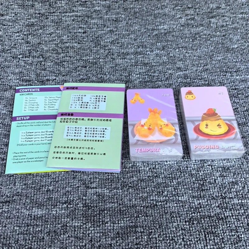 Карточная игра Sushi Go Party Настольная Roll для детей от 8 до 2 5 игроков Игры семейных