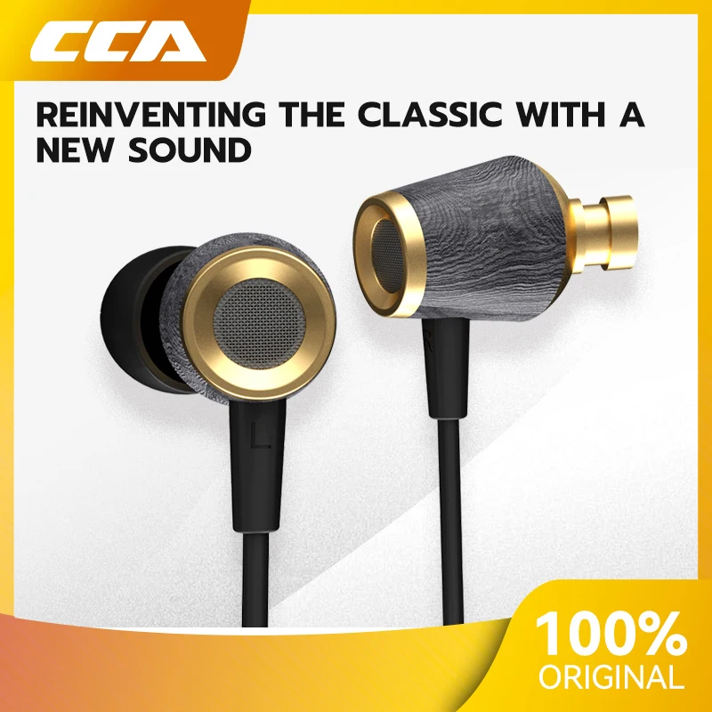

CCA CST 10mm Dual Magnetic Dynamic Driver Wooden In-Ear Earphone Sports Dynamic Headset Zsn Pro ZSX ASX ZAX C12 C10 PRO