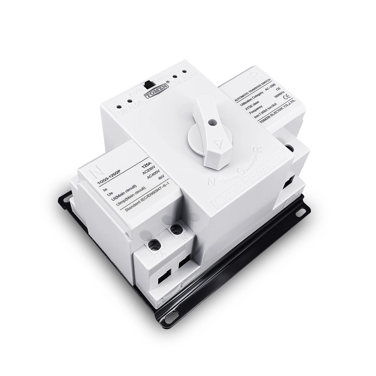 ATS 2P 125A 230V MCB тип двойной мощности автоматический переключатель для быстрого