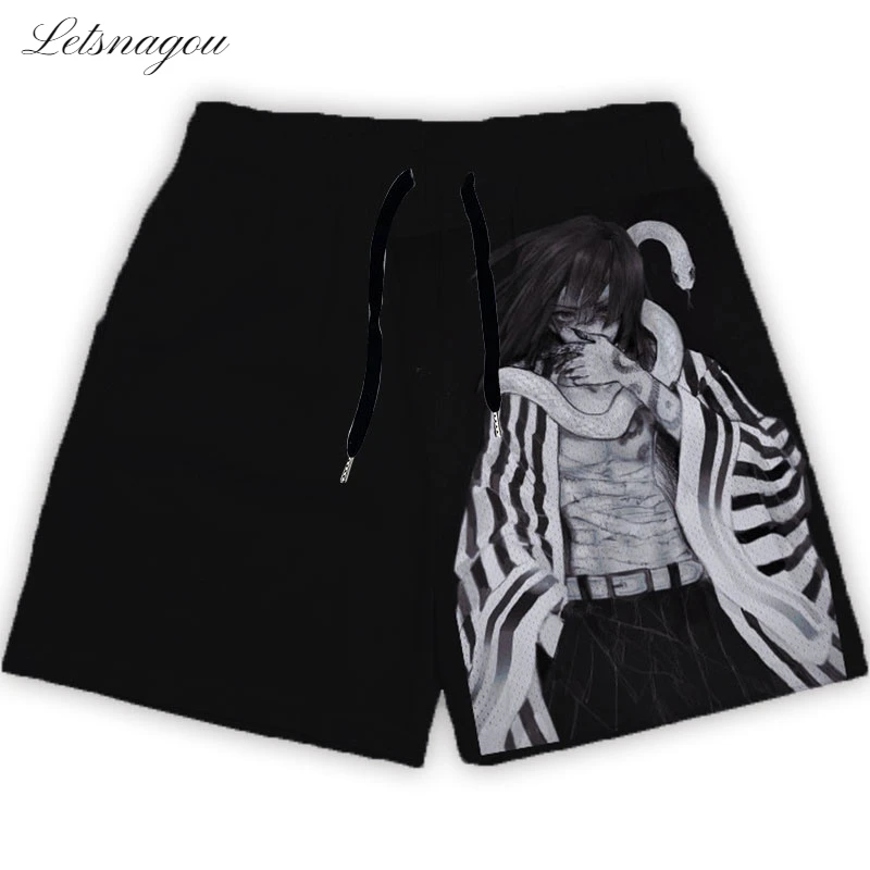 

Anime Demon Slayer Joggers Shorts Men Sport Shorts Gym Fitness Bodybuilding Workout Quick Dry Beach Male Summer Running Shorts
