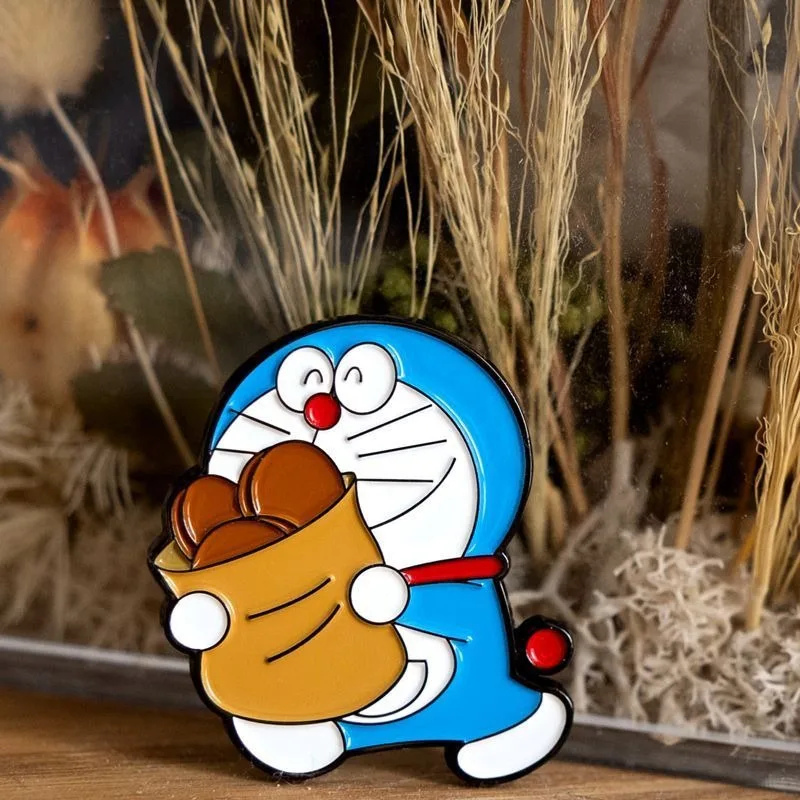 Значок Doraemon Ding Dong Cat из японского сплава креативный индивидуальный значок для