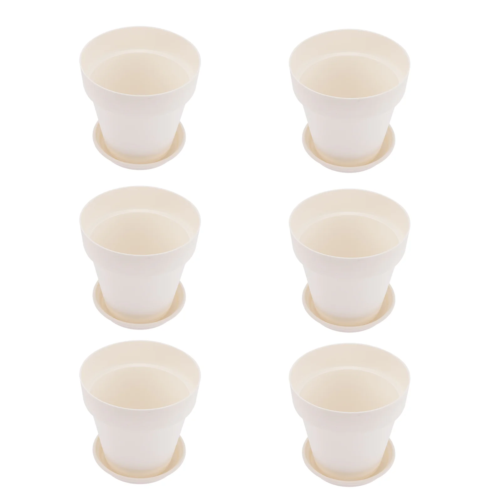 

6 Sets Practical Flower Pots Balcony Flower Containers Living Room Flower Pots