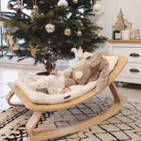 children furniture rocking chair for baby sleep kids sofa indoor natural wood baby bouncer swinging chair for babies nursery